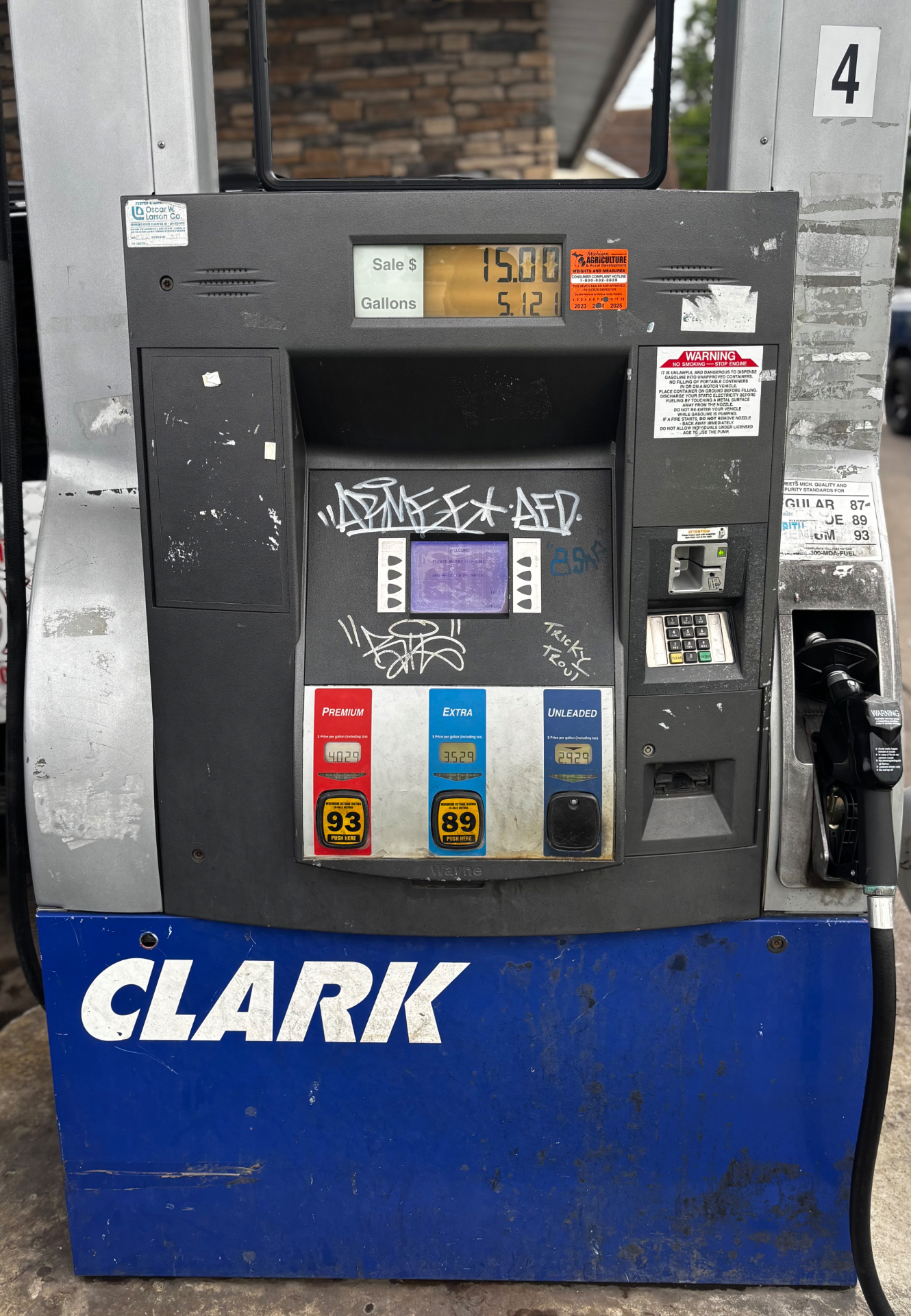 Clark dispenser — Metro Detroit — before